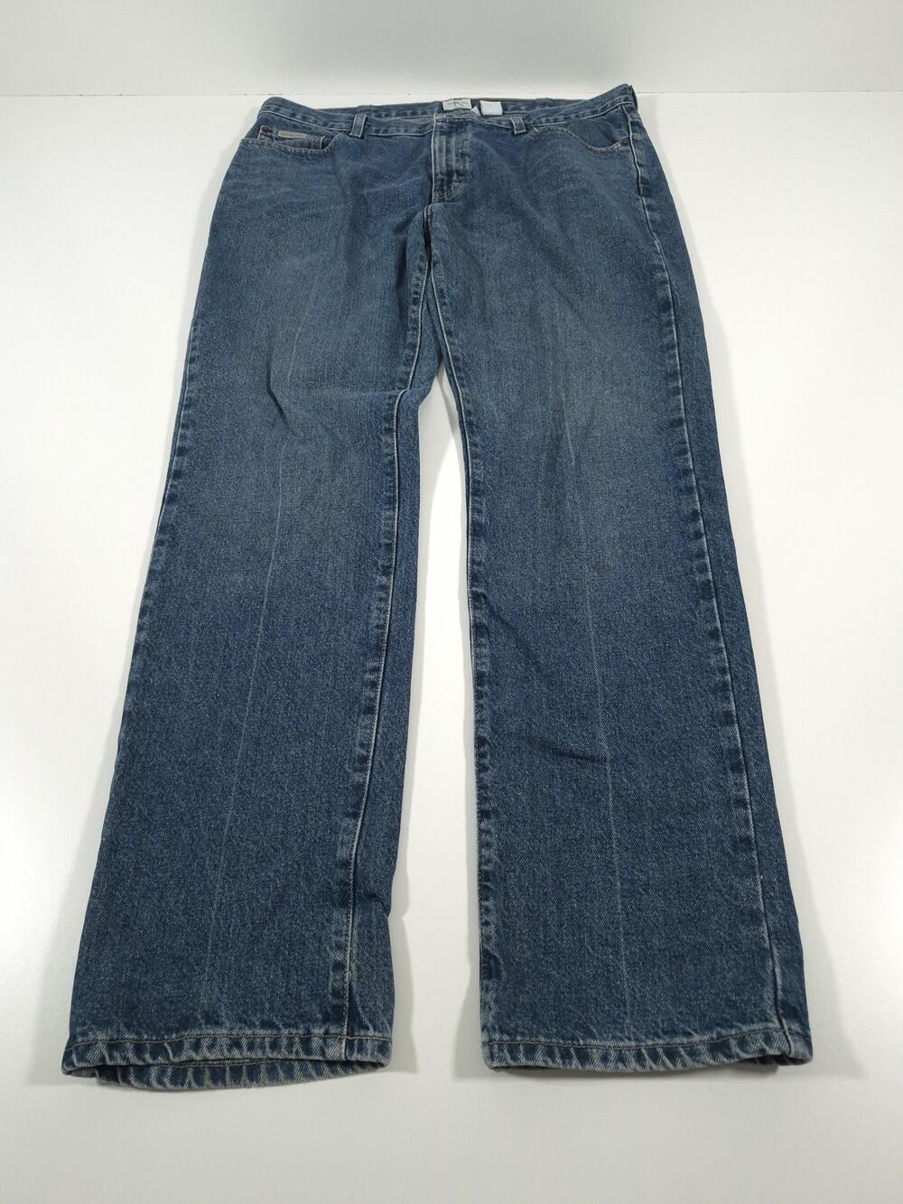VTG Calvin Klein Jeans Omega Jeans Mens 36x32 Blue Relaxed Straight Denim
